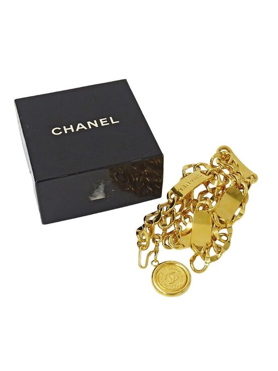 Chanel Belt Chain Gold Logo Plate Coin Motif main image 10